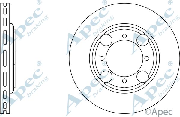 APEC BRAKING Тормозной диск DSK611